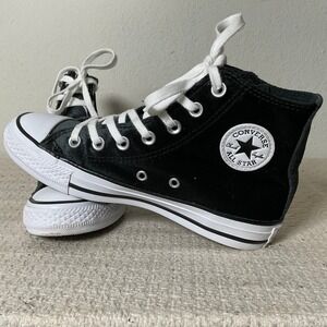 Converse Chuck Taylor All Star High Top Black Velvet Sneakers Womens 6 557929F